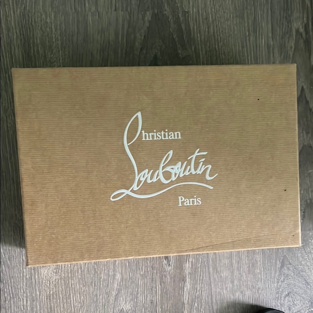 Christian Louboutin Brown Box with White Logo